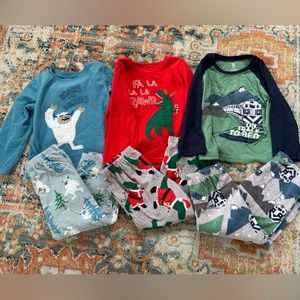 Just one you by Carter’s 4T boys winter fleece pajamas bundle